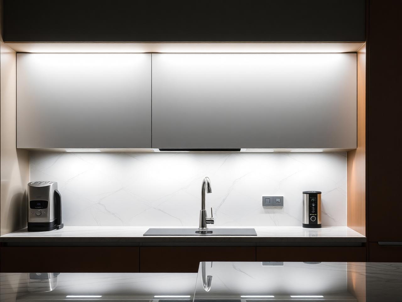 إضاءة LED تحت الخزائن